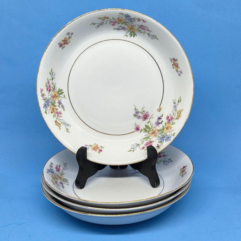 H & Co Heinrich Regent 7 3/4" Coupe Soup Cereal Bowls Set of 4
